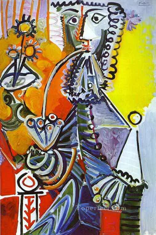 Cavalier with Pipe 1968 Cubism Oil Paintings